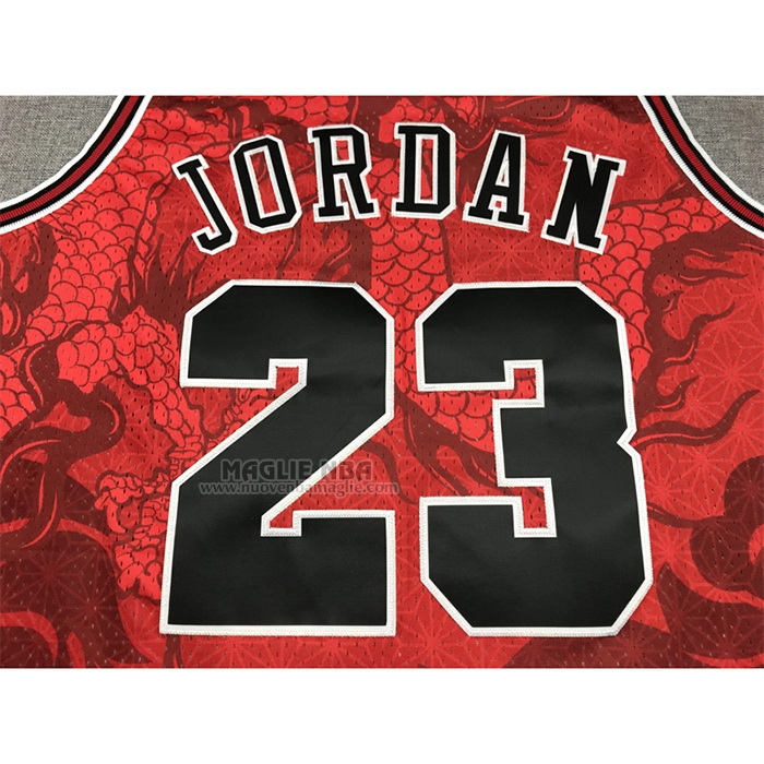 Maglia
 Michael Jordan NO 23 Chicago Bulls Throwback Asian Heritage 1997-98 Rosso

